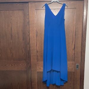 Nicole Miller Cobalt Blue High Low Dress